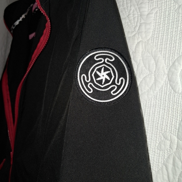 Betsey Johnson Softshell Hooded Coat, NWOT, Water Repellant, Large, Black - Picture 5 of 12